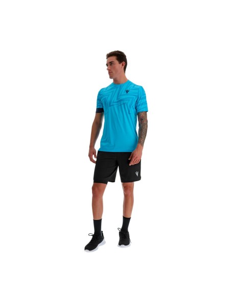 PADEL START CB JUAN T-SHIRT SS MAN NEON SKY DEEP BLUE PRINT