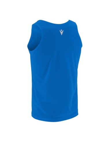 MACRON DORIAN CANOTTA RUNNING AZZURRO NERO