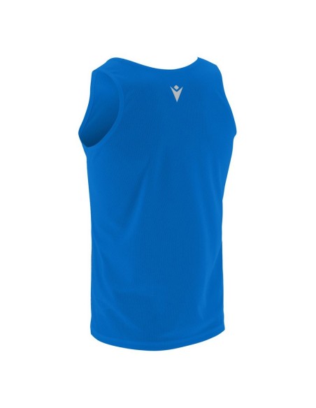 MACRON DORIAN CANOTTA RUNNING AZZURRO NERO