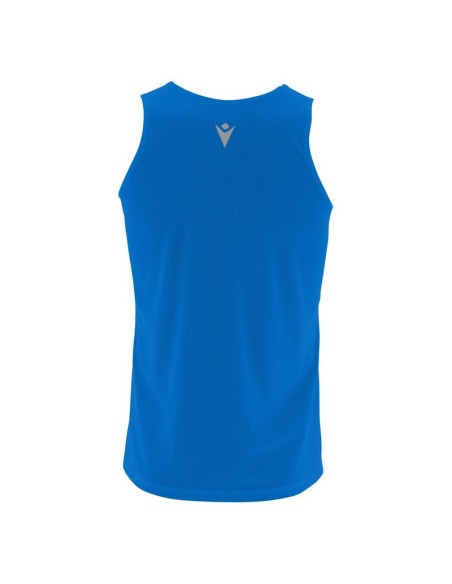 MACRON DORIAN CANOTTA RUNNING AZZURRO NERO