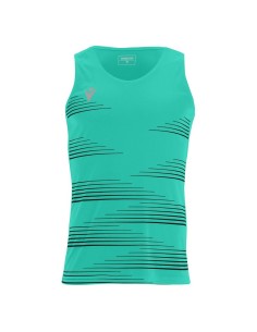 MACRON DORIAN CANOTTA RUNNING TURCHESE NERO