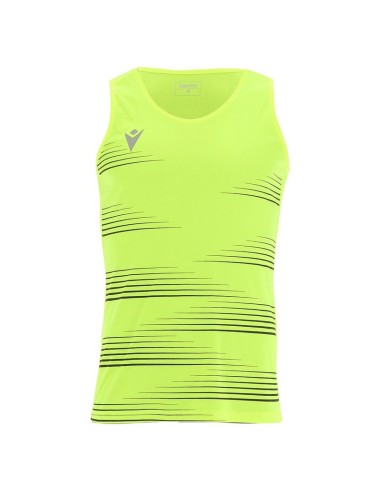 MACRON DORIAN CANOTTA RUNNING GIALLO FLUO NERO