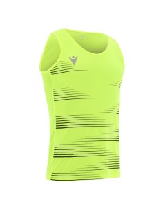 MACRON DORIAN CANOTTA RUNNING GIALLO FLUO NERO 2