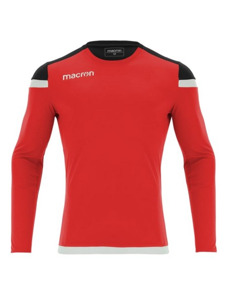 MACRON TITAN LS  BIANCO ROSSO NERO