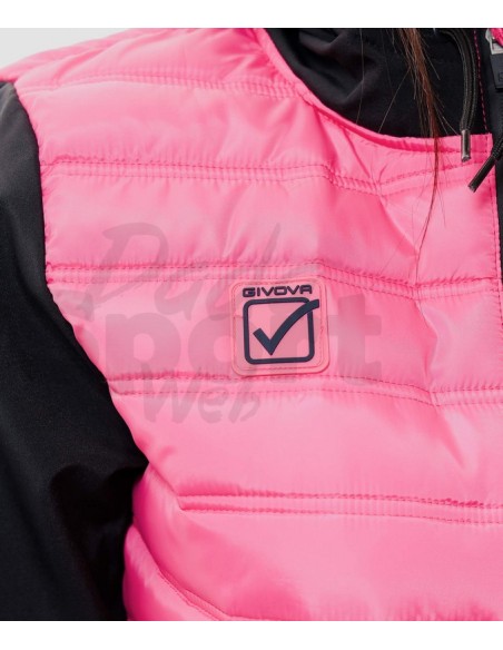 GIVOVA GIUBBOTTO SUPERIOR FUXIA NERO
