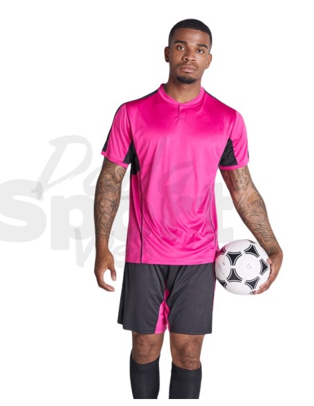 KIT CALCIO BOCA ROLY ROSA NERO