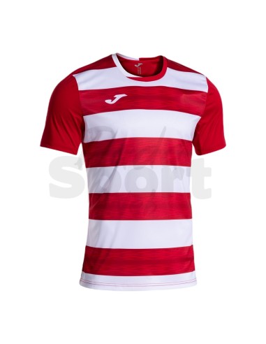 JOMA MAGLIA MANICA CORTA EUROPA VI ROSSO BIANCO