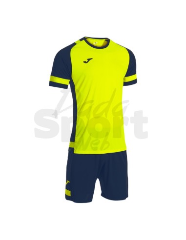 JOMA SET CALCIO LIDER  GIALLO FLUO BLU