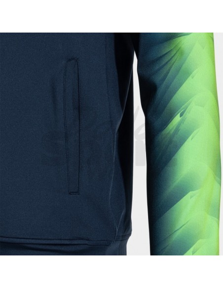 JOMA FELPA ELITE XI BLU VERDE FLUO