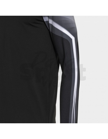 JOMA FELPA UOMO 1/2 ZIP ELITE XI NERO BIANCO