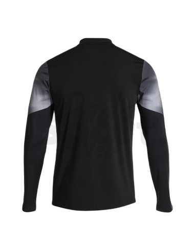 JOMA FELPA UOMO 1/2 ZIP ELITE XI NERO BIANCO