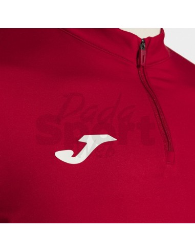JOMA FELPA UOMO 1/2 ZIP ELITE XI ROSSO BIANCO
