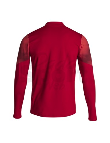 JOMA FELPA UOMO 1/2 ZIP ELITE XI ROSSO BIANCO