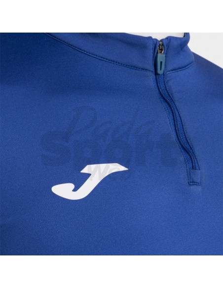JOMA FELPA UOMO 1/2 ZIP ELITE XI AZZURRO BIANCO