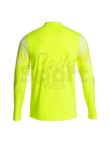 JOMA FELPA UOMO 1/2 ZIP ELITE XI GIALLO FLUO NERO