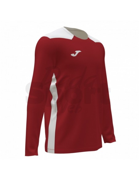 JOMA CALCIO MAGLIA MANICA LUNGA CHAMPIONSHIP VI GRANATA BIANCO