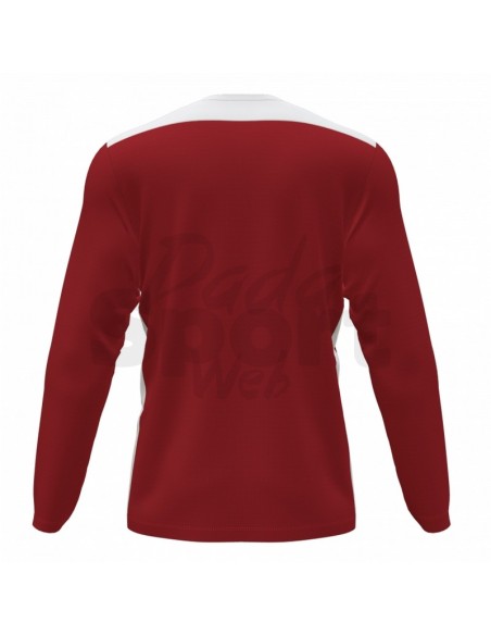 JOMA CALCIO MAGLIA MANICA LUNGA CHAMPIONSHIP VI GRANATA BIANCO