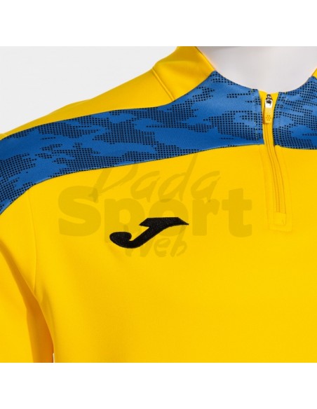 FELPA CON MEZZA ZIP CHAMPIONSHIP VIII GIALLO AZZURRO