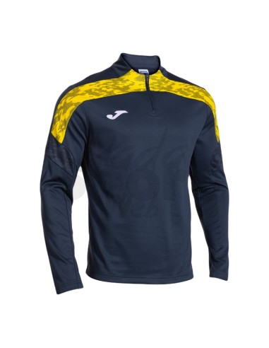 FELPA CON MEZZA ZIP CHAMPIONSHIP VIII BLU GIALLO