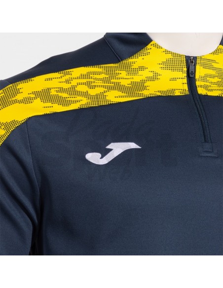 FELPA CON MEZZA ZIP CHAMPIONSHIP VIII BLU GIALLO