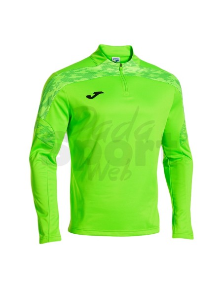 FELPA CON MEZZA ZIP CHAMPIONSHIP VIII VERDE FLUO