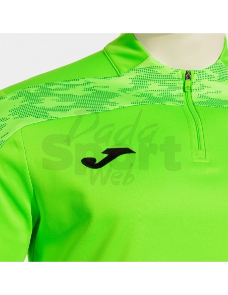 FELPA CON MEZZA ZIP CHAMPIONSHIP VIII VERDE FLUO