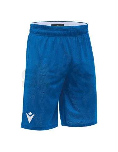 MACRON PANTALONCINO BASKET DOUBLE AZZURRO BIANCO
