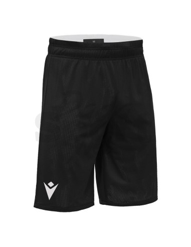 MACRON PANTALONCINO BASKET DOUBLE NERO BIANCO