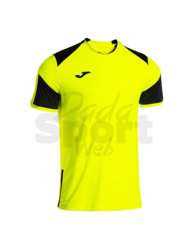 JOMA MAGLIA MANICA CORTA DANUBIO IV GIALLO FLUO NERO