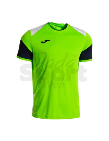 JOMA MAGLIA MANICA CORTA DANUBIO IV VERDE FLUO BLU