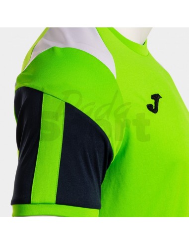 JOMA MAGLIA MANICA CORTA DANUBIO IV VERDE FLUO BLU