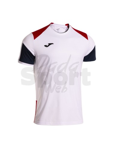 JOMA MAGLIA MANICA CORTA DANUBIO IV BIANCO ROSSO