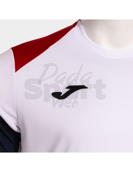 JOMA MAGLIA MANICA CORTA DANUBIO IV BIANCO ROSSO