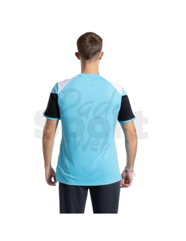 JOMA MAGLIA MANICA CORTA DANUBIO IV TURCHESE NERO