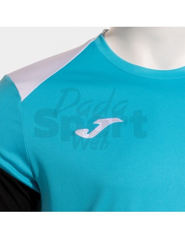 JOMA MAGLIA MANICA CORTA DANUBIO IV TURCHESE NERO