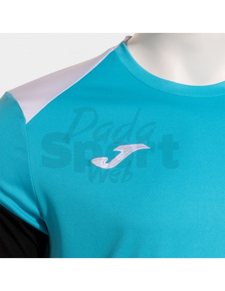 JOMA MAGLIA MANICA CORTA DANUBIO IV TURCHESE NERO