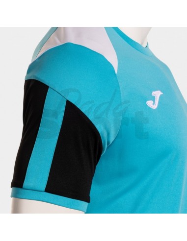 JOMA MAGLIA MANICA CORTA DANUBIO IV TURCHESE NERO