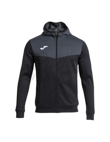 JOMA FELPA CON CAPPUCCIO CAMPUS STREET NERO