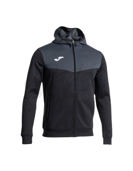 JOMA FELPA CON CAPPUCCIO CAMPUS STREET NERO