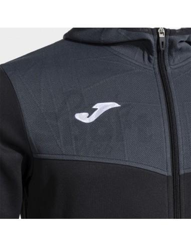 JOMA FELPA CON CAPPUCCIO CAMPUS STREET NERO