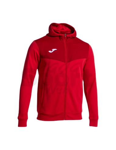 JOMA FELPA CON CAPPUCCIO CAMPUS STREET ROSSO