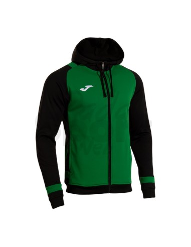 JOMA FELPA CON CAPPUCCIO LIDER VERDE NERO