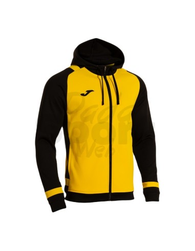 JOMA FELPA CON CAPPUCCIO LIDER GIALLO NERO