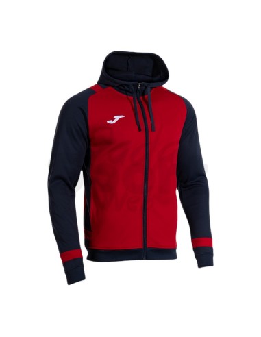 JOMA FELPA CON CAPPUCCIO LIDER ROSSO BLU