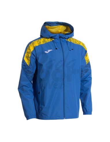 JOMA IMPERMEABILE CHAMPIONS VIII AZZURRO GIALLO