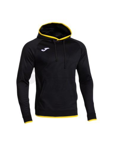 JOMA FELPA CON CAPPUCCIO COMBI PREMIUM NERO GIALLO