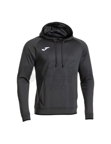 JOMA FELPA CON CAPPUCCIO COMBI PREMIUM ANTRACITE NERO