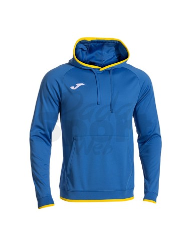 JOMA FELPA CON CAPPUCCIO COMBI PREMIUM AZZURRO GIALLO