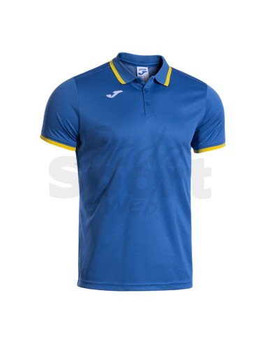JOMA POLO COMBI PREMIUM AZZURRO GIALLO
