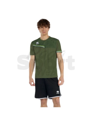 ERREA MAGLIA EVAN VERDE MILITARE VERDE FLUO BIANCO